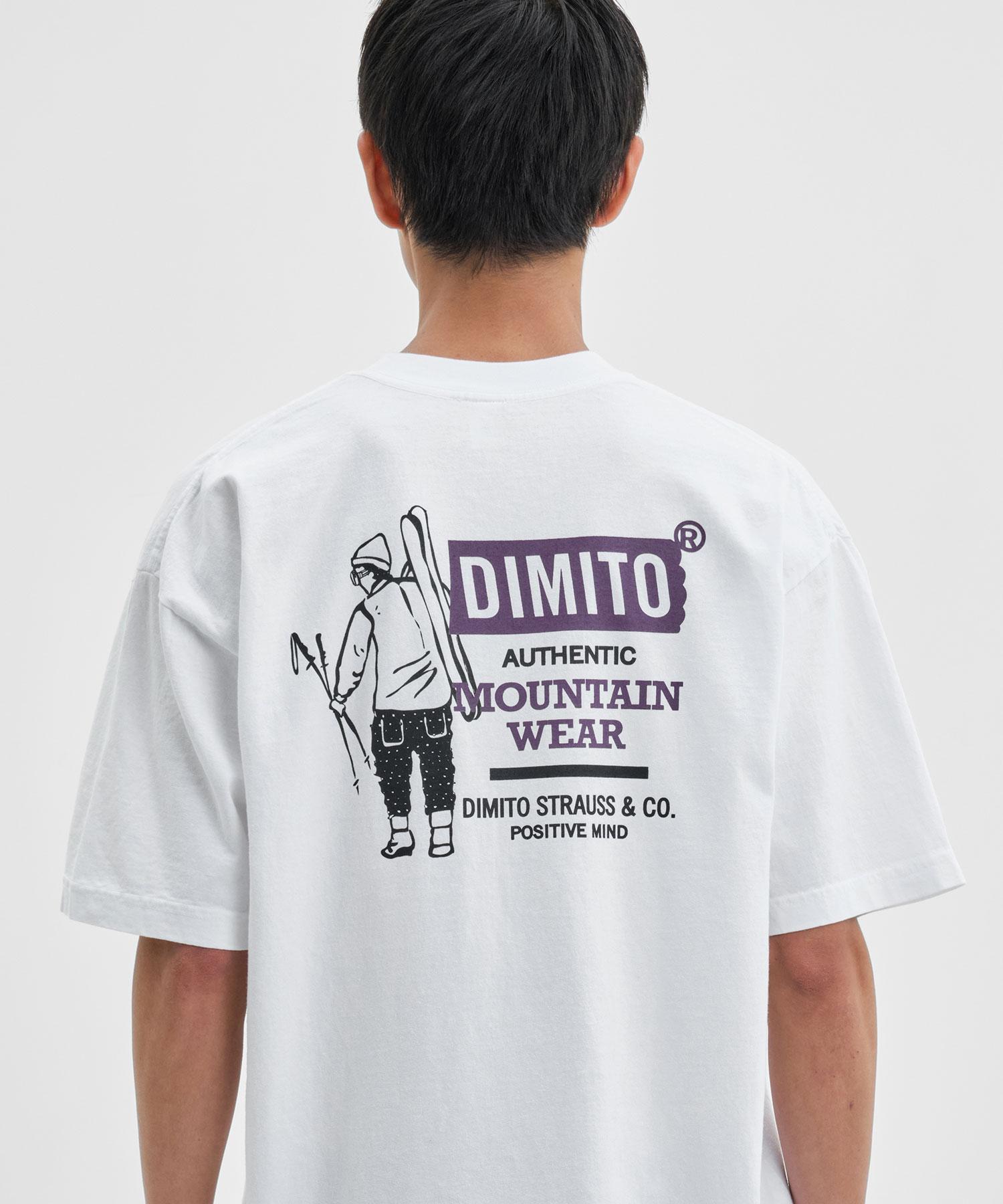 Dimito Authentic Mt Pocket Ssv Gd 6.5Oz Tee White M