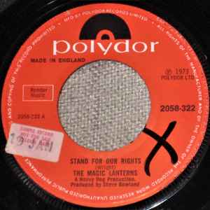 7inch Record MAGIC LANTERNS - Stand For Our Rights 2058322 Polydor 1973 UK Rock Used