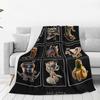 Italian Brainrot Characaters Meme Gen Z Funny Humor Blanket Quality Warm Soft Bedding Throws Couch Chair Sofa Bed Bedspread
