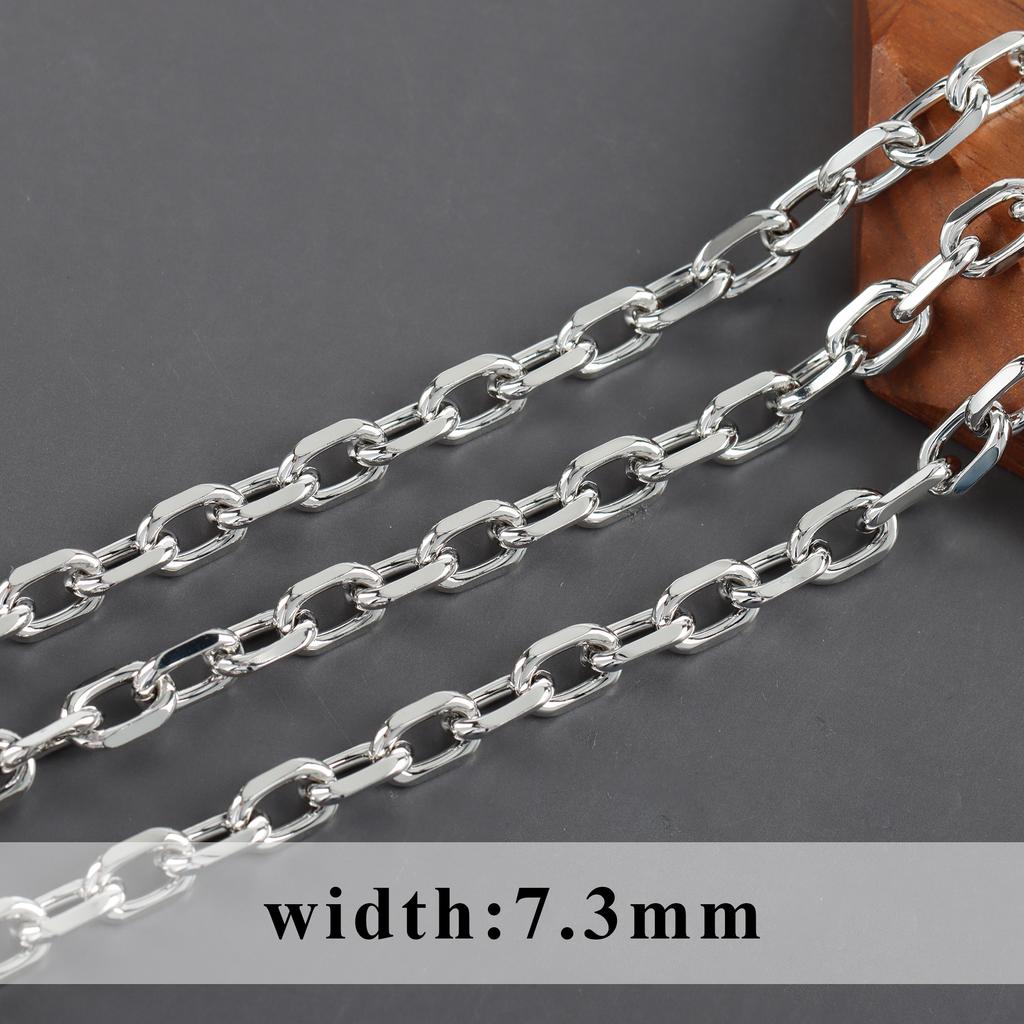 C219 1m/lot 18K Gold Rhodium Plated Copper Nickel Free DIY Jewelry Link Chain for Bracelet Necklace Making for Gift Wedding
