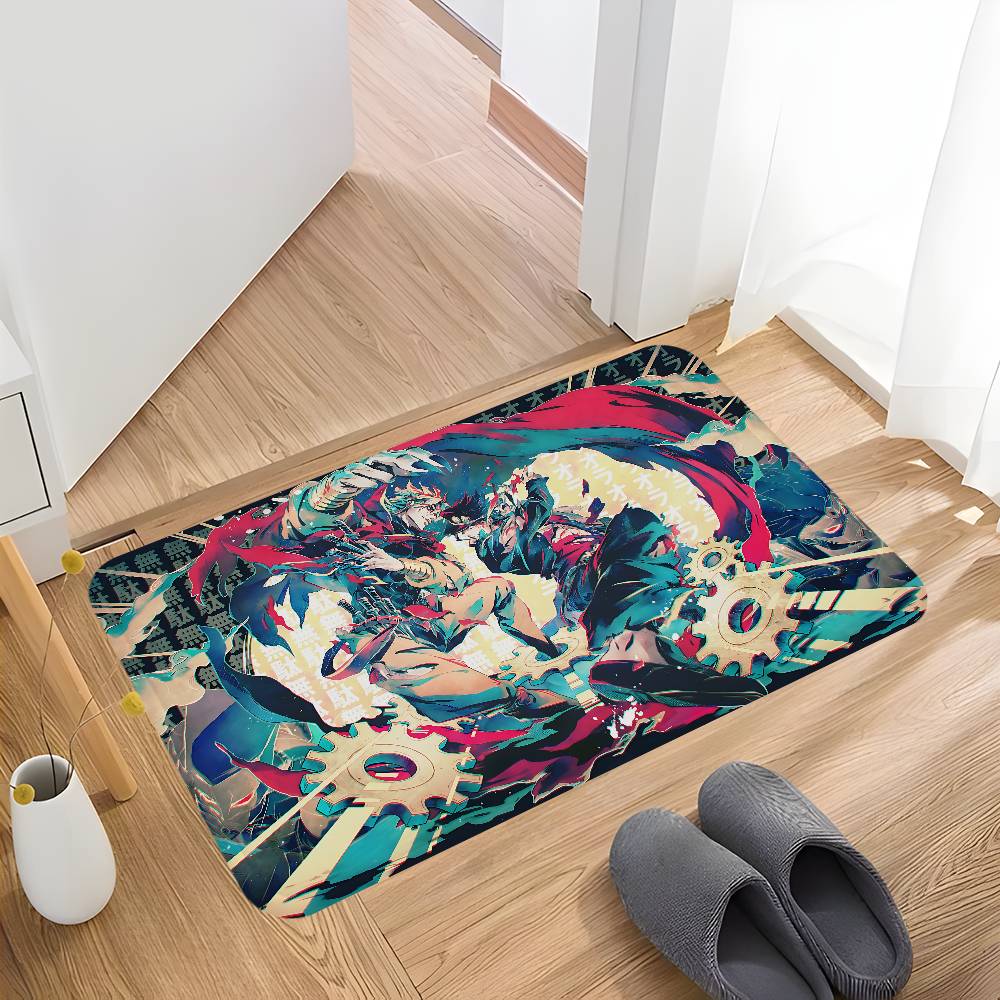 J-JoJo's Bizarre Adventure Teppich Nordischer Stil Haus Fußmatte Badezimmer-Toilettenmatten Schlafzimmer Hotel Dekor Matte