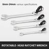 Activități multifuncționale Set chei cu clichet 180 de grade Chei flexibile cu cap deschis Unelte de mână pentru reparații auto Cheie combinată