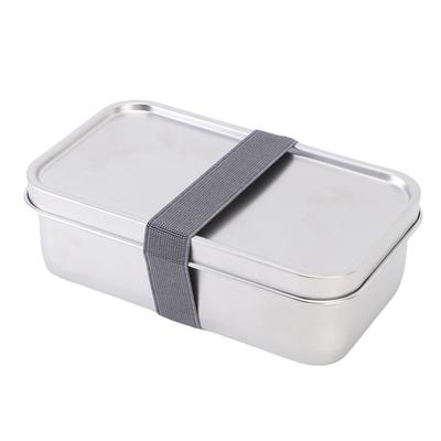 Lunch Box Acciaio Inossidabile 304 Contenitore Pranzo Portatile con Tracolla per Ufficio Scuola Picnic