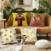 Cartoon CCurious George Cushion Cover Pillow Case Plush Fabric Soft Double Sided Print Sofa Cushion Cover Throw Pillow Covers