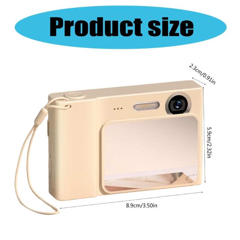 Portable Digital Camera 1080P 48MP Retro CCD Card Machine Memory Card Transmission Supported for Students Kids