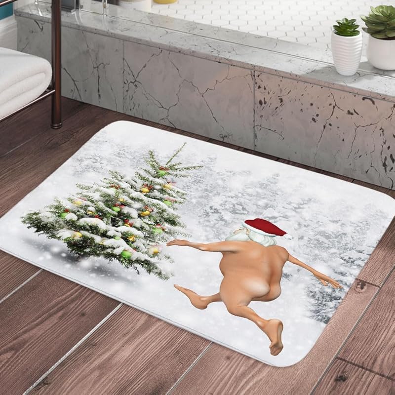 Watercolor Sea Turtle Blue Bathroom Rugs, Nautical Marine Animals Underwater Sea World Bath Rugs, Cute Bath Mats for Bathroom Shower Floor Decor, 17