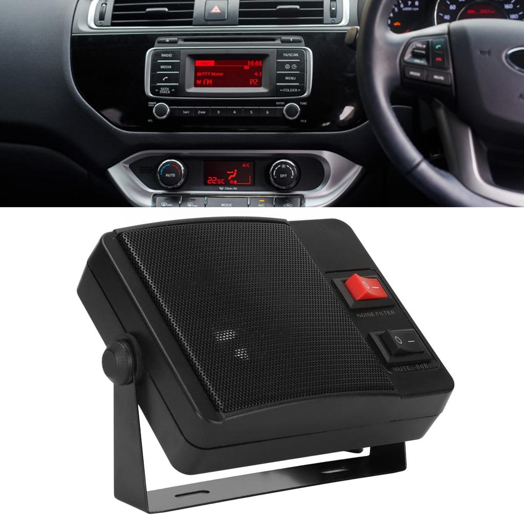 TS 750 Car Radio Speaker, External Communication Speaker with Base 3.5MM Car External Radio
