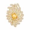 Luxurious and Grand Firework Brooch High-end Women's Retro Pearl Brooch Light Luxury Niche High-end Sense Brooch, Suit Accessory