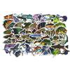 50Pcs Fishing Stickers For Phone Laptop Luggage Skateboard