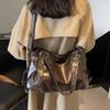 Retro Marke Geräumige Schultertasche Damen Luxus Einfarbige Klassische Umhängetasche Große Kapazität Stil Weiches PU-Leder Tragetasche