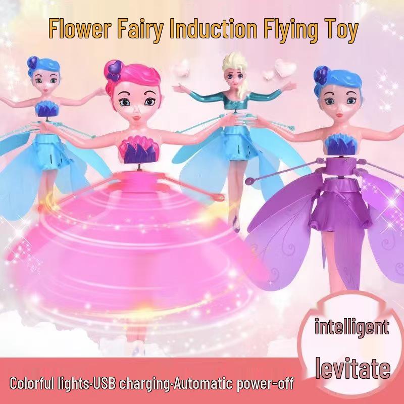 Gesture-Controlled Light-Up Hovering Flying Doll Toy