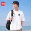 MINISO Men's Sorona Loose Fit Breathable T-Shirt with Dog Logo