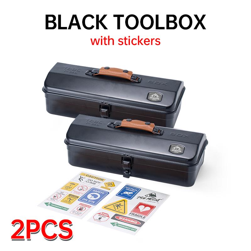 Metal Tool Storage Box, Portable Sturdy and Shock-resistant Suitcase, Waterproof and Moisture-proof Camping Sundries Storage Box