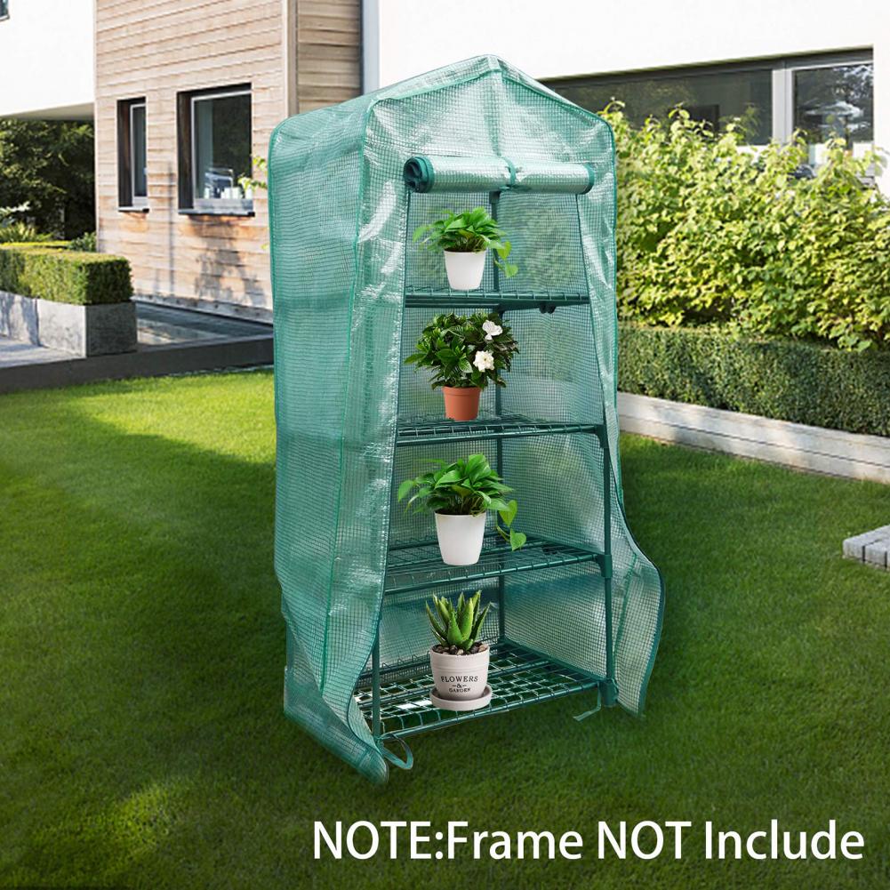 Portable PVC Greenhouse Cover Foldable Anti-Aging Greenhouse Cover for Small Flower House Nursery Room