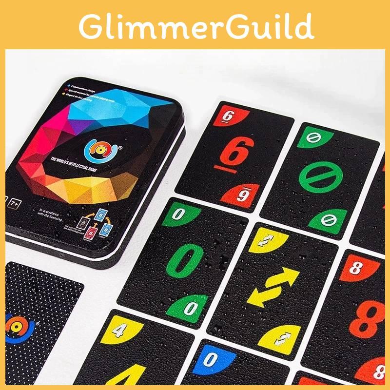 Game Uno Cod Black Board Game Cards Pvc Plastic Family Party Casual Gifts Prop