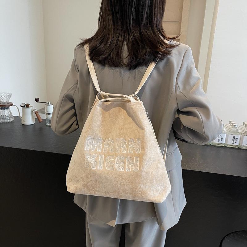 2025 new fashion trend women's bag diagonal span backpack large capacity tote bag