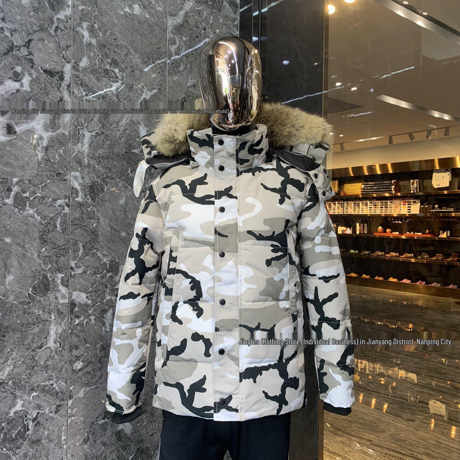 Парка Wyndham - Пуховик с натуральным волчьим мехом, 29 стилей для канадских мужчин и женщин, Модель 3808M. M