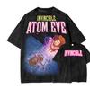 Invincible Washed T-Shirt, Unique Style Clothing, Street Trendy, Fashionable High-Quality Breathable