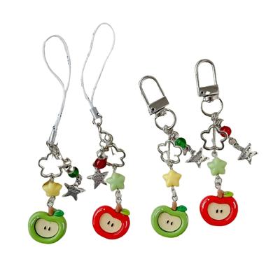 Einzigartiger Handy-Anhänger Modischer Frucht-Perlen-Anhänger Schlüsselanhänger Damen Tasche Geldbörse Schmuck Handtaschen Zubehör