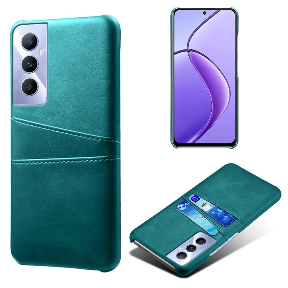 For Realme C65 4G Case Dual Card Slots PU Leather+PC Hard Phone Cover