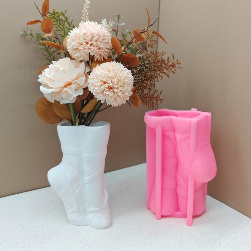 Ballet Shoe Shape Resins Molds for Making Vase Table Decorations Christmas Gift, Ballet Slipper Shape Silicones Molds