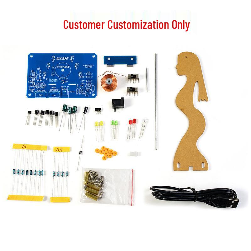DIY Elektromagnetisches Schwebebausatz: Schwingendes Ornament mit fließenden Lichtern - Lötübung Wissenschaftliches Experiment
