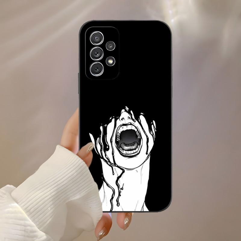 Scary Face Eyes Phone Case For Samsung A53 A52 A13 A73 A32 A51 A23 A22 A12 A02s A20e A40 A50 A21 A72 A70 Cover