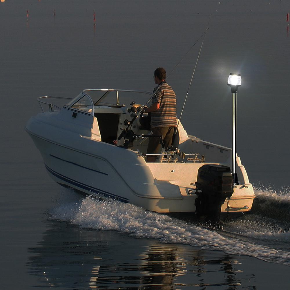 Boat Navigation Light Anchor All Round LED Lamp 2 Nautical Mile Visibility Stern Light 600mm 12V ANHEART Marine Accessories