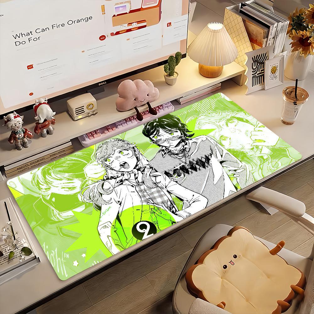 Manga TGSWIIWAGAA Cute Mouse Pad Anti Slip Rubber Edge Locked Thickened Laptop Gaming Desk Mat