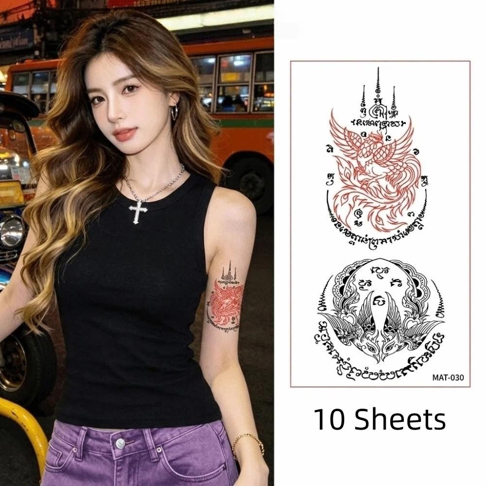 10 Sheets Instant Temporary Tattoo Water Transfer Decals Body Art Sticker Finger Hand Legs Arm