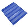 Magnetic Pocket Chart 5 Rows Transparent Schedule Pocket Chart for Home School Classroom Activities Blue