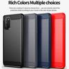 For Xiaomi Poco M3 Case Carbon Fiber Shockproof Soft Silicone Cover for Xiaomi Poco X3 NFC Poco F2 Pro for Redmi 9 9A 9C Mi 10T