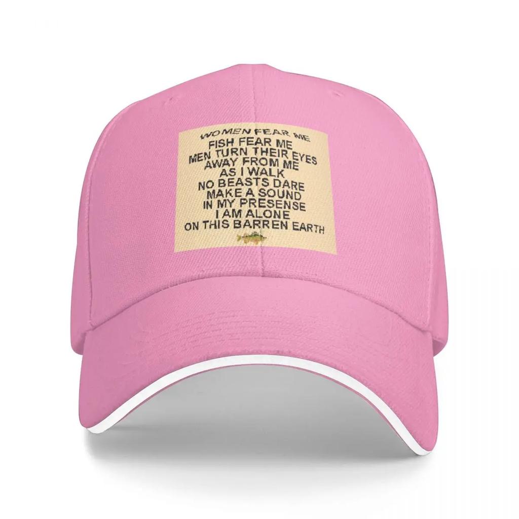 women fear me Baseball Cap fishing hat sailor cap for men Luxury Man Hat Visor Womens Beach Outlet 2025 Mens