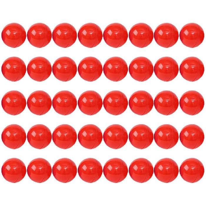 PRETYZOOM 50pcs Empty Colored Round Capsules 5cm Vending Machine Capsules Lottery Balls Small Bingo Raffle Drawing Balls