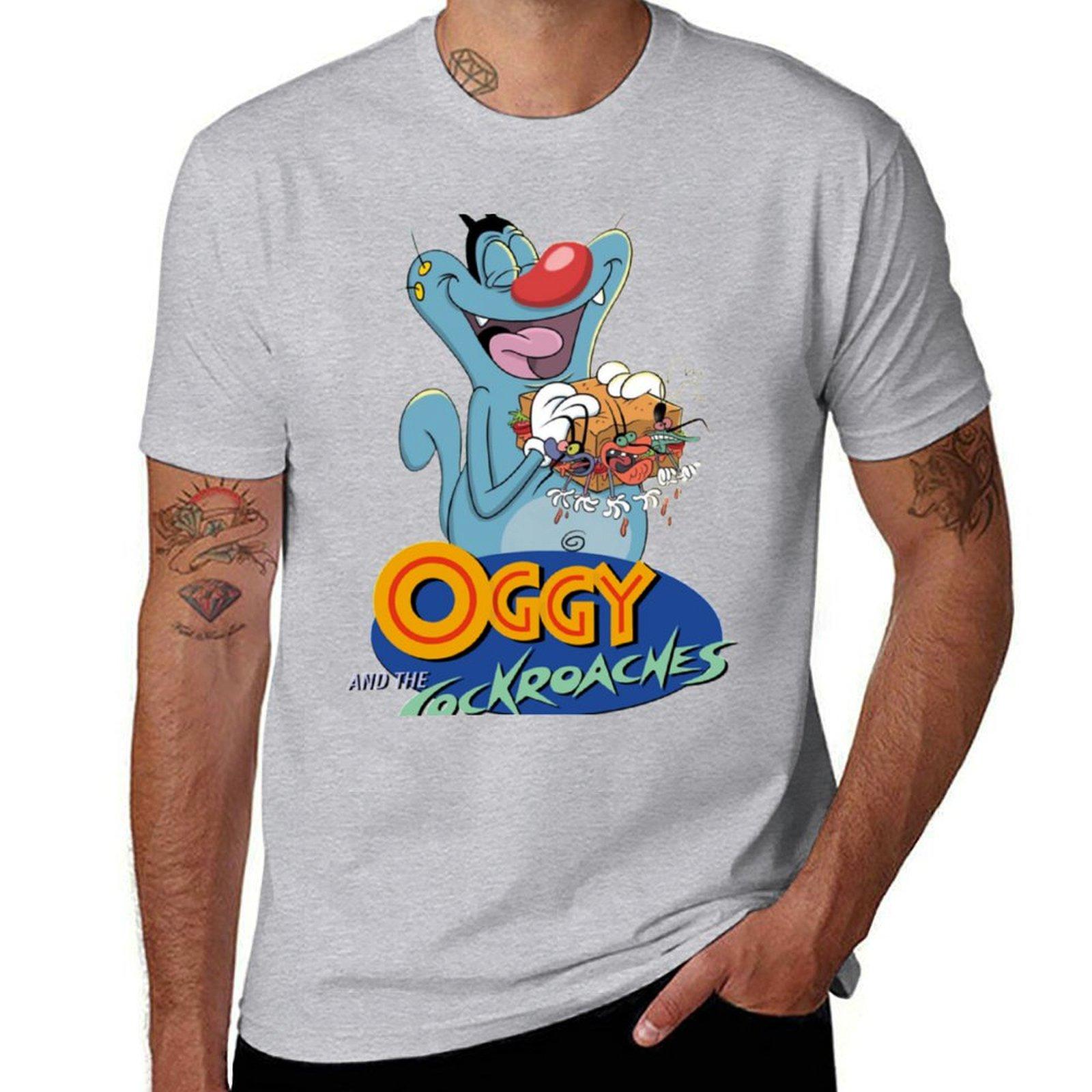 

Oggy And The Cockroaches (57) T-Shirt for a boy boys whites tees t shirts for men pack M