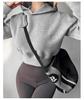 2025 Stylish American Winter Hooded Sweatshirt: Versatile, Loose Fit, High-Waisted, Trendy Top