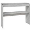 Console Table Concrete Grey 102x30x80 cm Wood Based Material