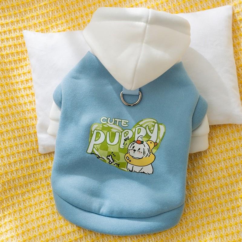 Hooded Bee Costume Sweater Small Dogs Cats Pet Clothing Soft Fleece Outfit