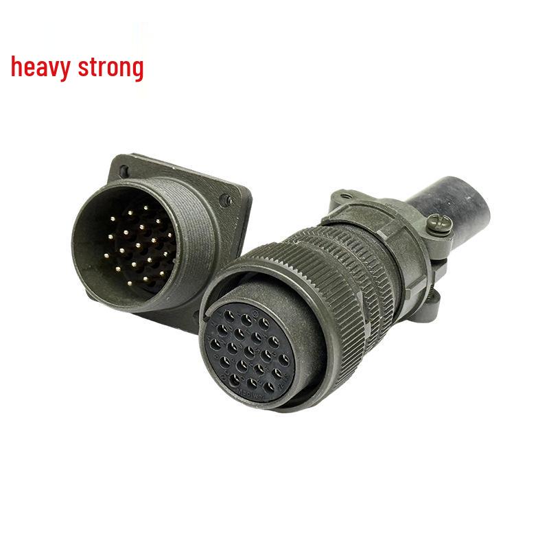 Heavy Duty 19-Pin Male & Female Connector US Standard Plug MS3106A22-14S Socket & MS3102A22-14P