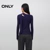 ONLY 2025 Winter Asymmetric Neck Slim-Fit Long Sleeve T-Shirt