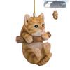 Car Rearview Mirror Decoration - Cute Cat Shaped Acrylic Car Rearview Mirror Decoration Cute