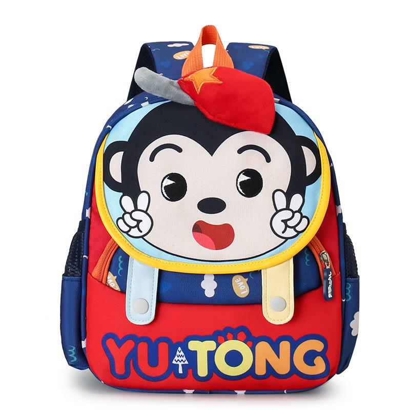 Adorable Cartoon Lightweight Nylon Children s Backpack For Boys Girls красный