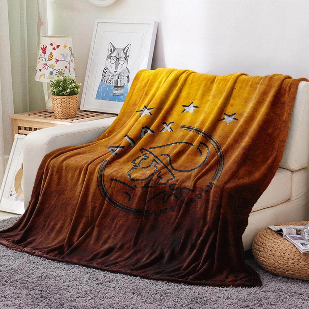 1PC AFC Ajax Patterned Flannel Blanket Suitable For All Seasons for Home Decor Warmth and Comfort Gifts Holiday Present