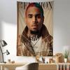 CChris BBrown Rapper Colorful Tapestry Wall Hanging Bohemian Wall Tapestries Mandala Wall Art Decor
