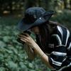 Windproof Men Outdoor Hat Wide Brim Flat Top Men Camping Hat Letter Print Anti-UV Strap Hollow Out Men Fisherman Hat Headwear