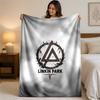 Linkin Park Druck Flanelldecke Gemütliche Leichte Plüschdecke für Bett Sofa Haushalt