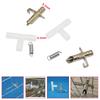 5/10/15 Sets Automatisches Kaninchen-Trinknippel-Set Verzinkter Schnabeltyp Wasserdüse Außendurchmesser 8,5 mm T-Stück & Feder Geflügelkäfigzubehör