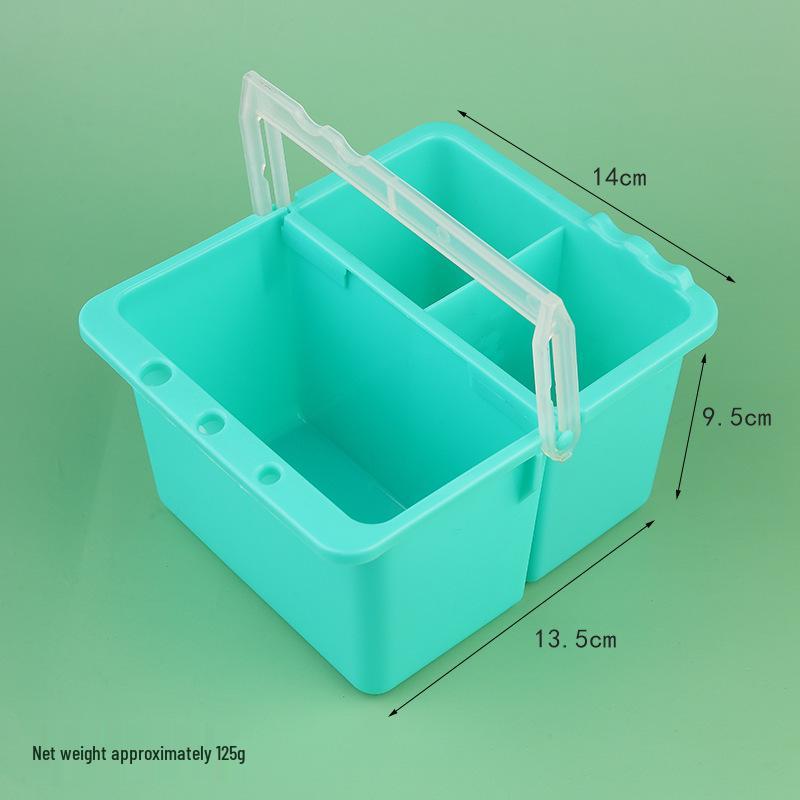 Multi-functional Art Brush Washer: Plastic Water Bucket & Holder for Gouache, Watercolor, Chinese Painting