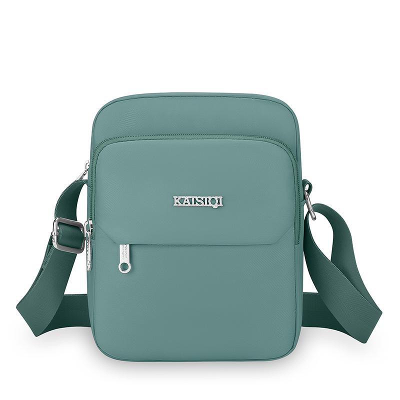 Mode Dames Schoudertas Waterdichte Stof Grote Capaciteit Crossbody Handtas met Portemonnee 17cmX9cmX21cm gray