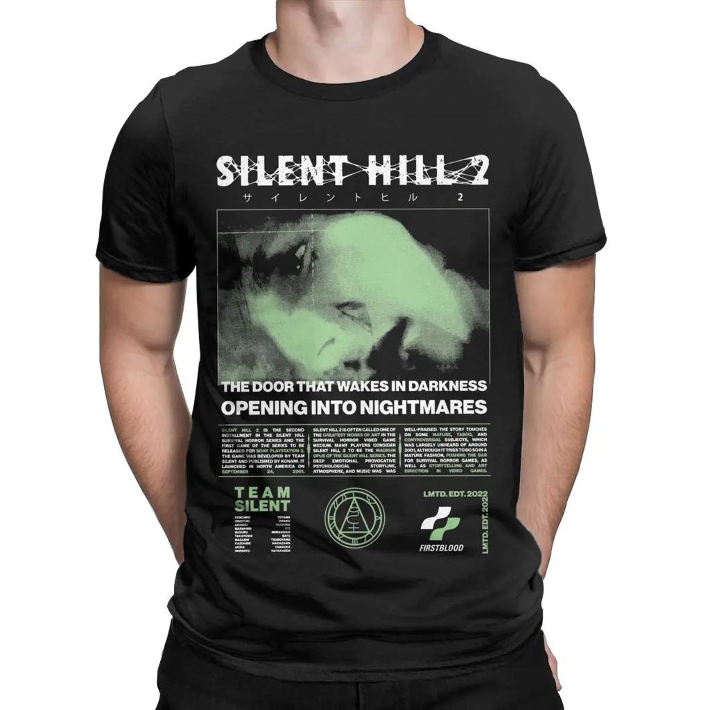 2026 Unisex Silent Hill 2 T Shirts Cotton Clothing Casual Short Sleeve Round Neck Tee Shirt Adult T-Shirts Hip Hop Streetwear Oversized Tshirt